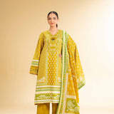 3 Piece - Flatbed Paste Embroidered Suit - 42501659