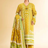 3 Piece - Flatbed Paste Embroidered Suit - 42501659