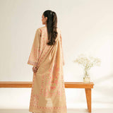 3 Piece - Flatbed Paste Embroidered Suit - 42501668