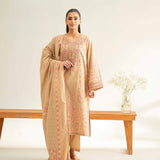 3 Piece - Flatbed Paste Embroidered Suit - 42501668