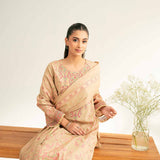 3 Piece - Flatbed Paste Embroidered Suit - 42501668