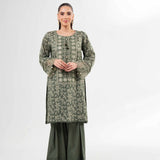 2 Piece - Printed Embroidered Suit - 42502071